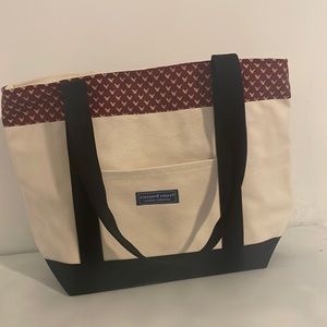 Vineyard Vines Classic Tote w/ Custom BC Eagle Print NWOT